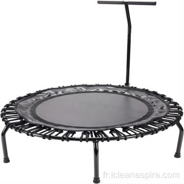 Mini trampoline de fitness pliable avec poignée réglable